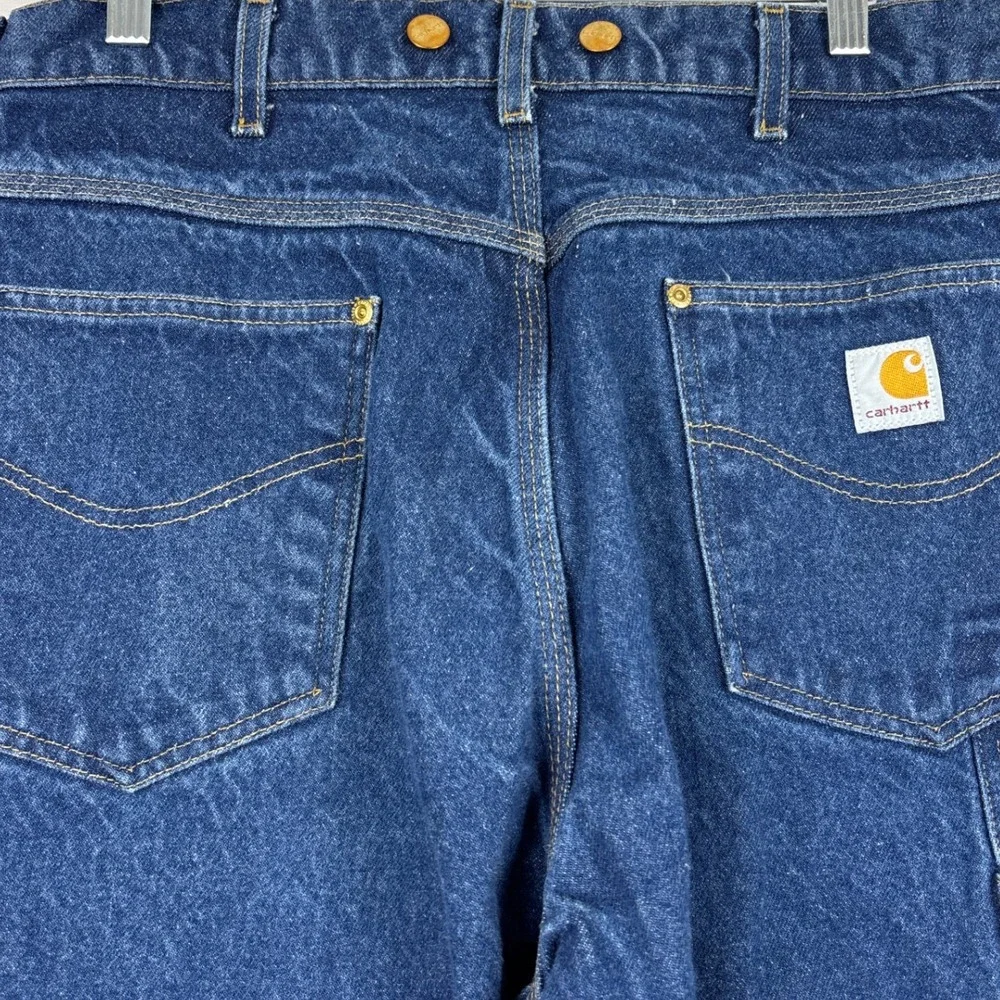 Carhartt Vintage Y2K Carpenter Jeans 36x32 Suspender Buttons Workwear Streetwear